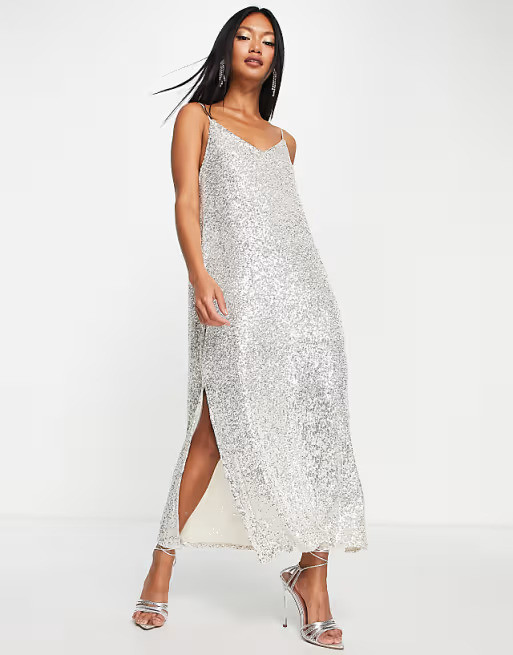 Retrofete Sequin Embellished Tulle Dress